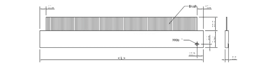 Carbon fiber antistatic brush