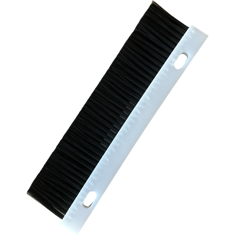 PP plastic Staple Set Block Brushes Nylon filament strip brushes can be machined into mounting holes