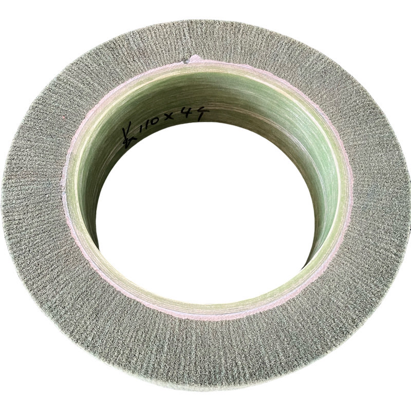 Copper plate with non-woven cloth scouring pad grinding brush roller